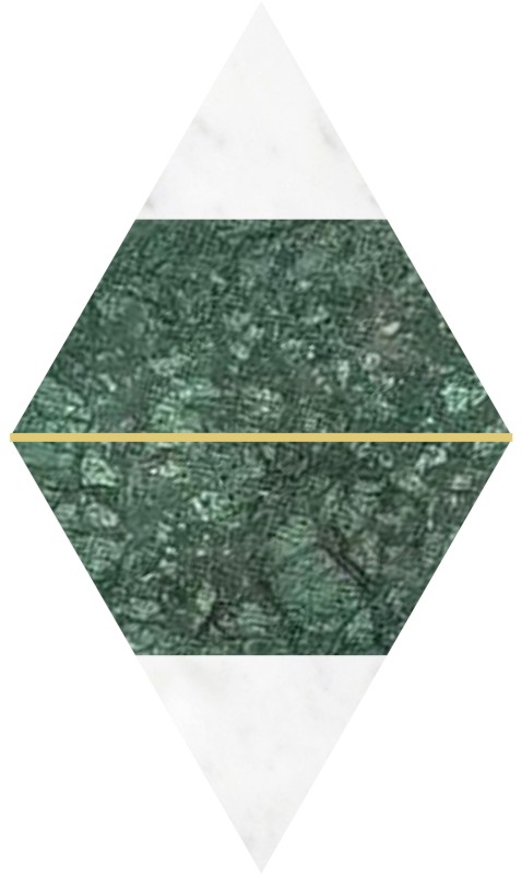 DIA1006M  - 印度绿+卡白