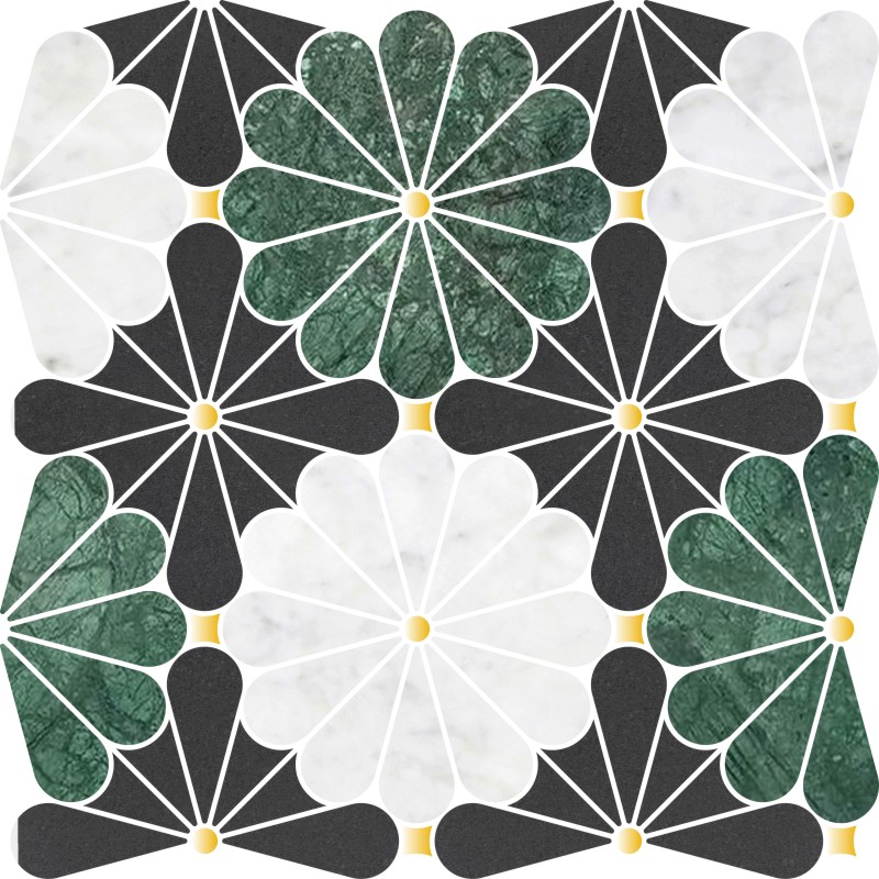 GEA09M扶朗花 印度绿+海南海+卡白