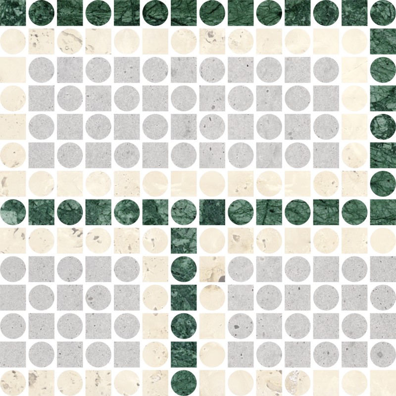 FYPT02-1B - 灰洞+象牙白+印度绿