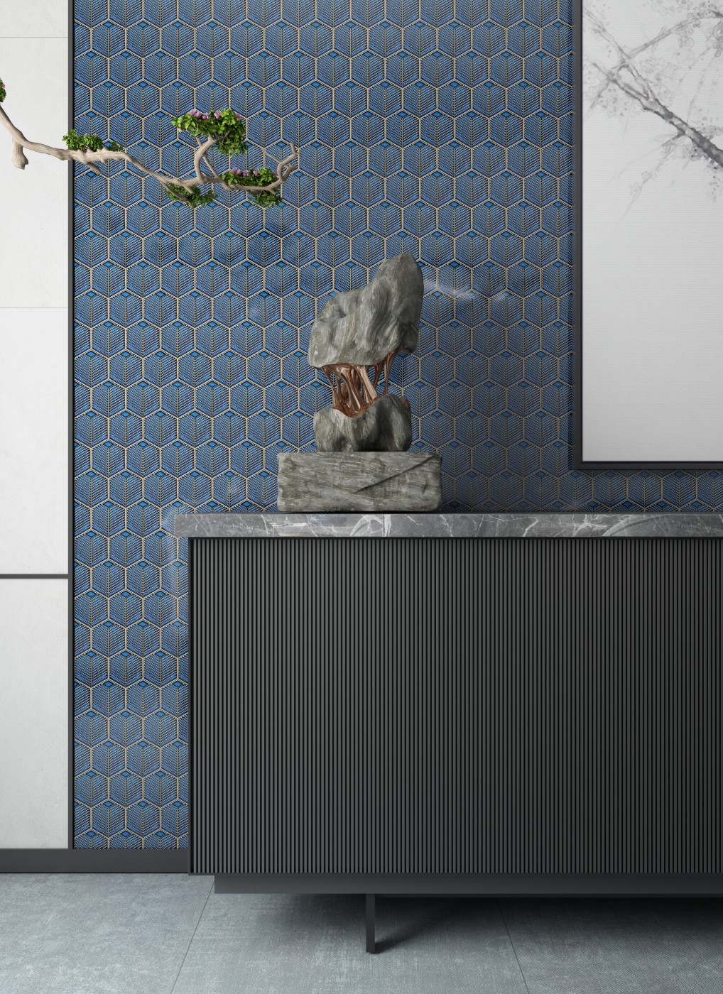 背景：APF04-75G；DN-04-蓝灰