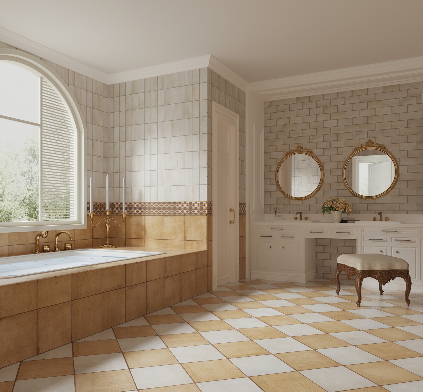 米白土地卫生间1