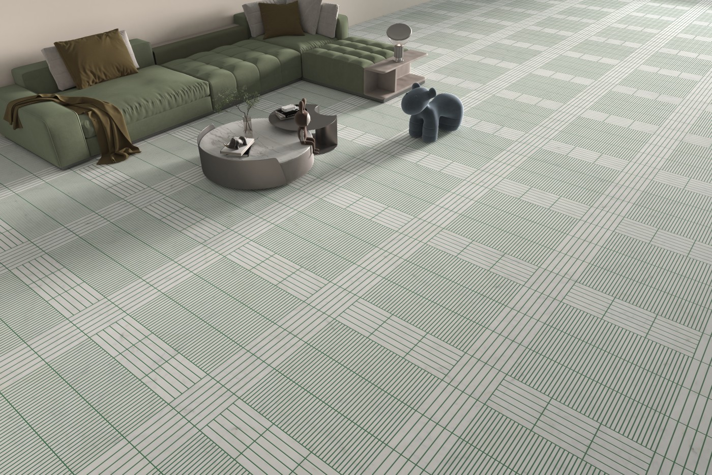 客厅地面绿缝ATCL23049M+ATCL23050M