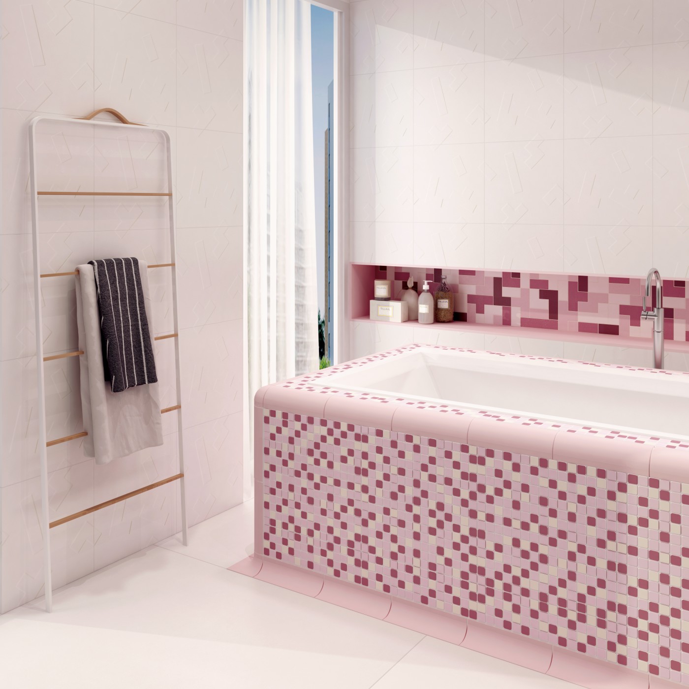 卫浴：ASP-PK01-19M；ATE06-AB-305M藕色；ATE16-343M 343X343MM