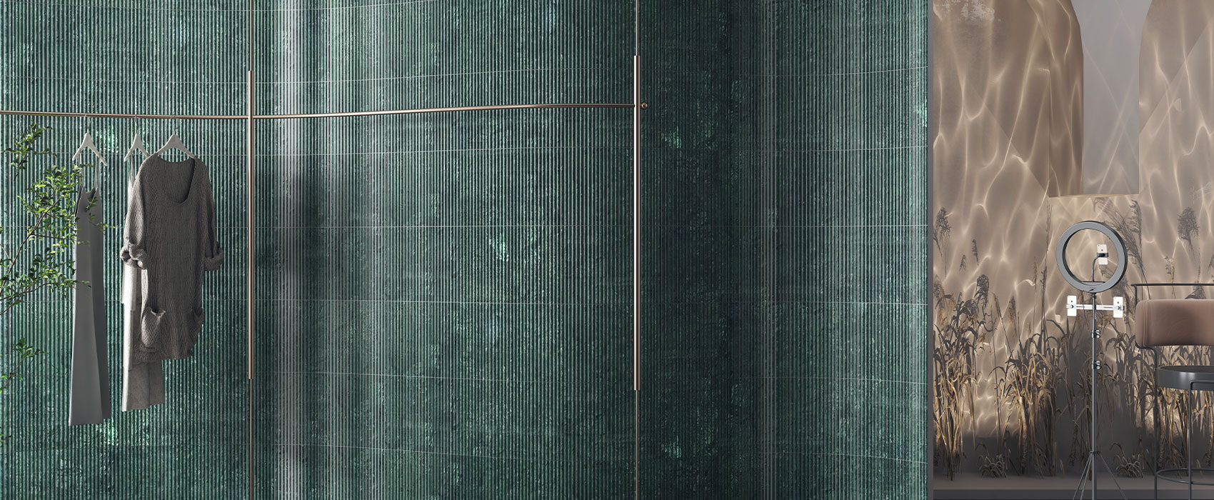 3D开槽砖-凸面细条马赛克