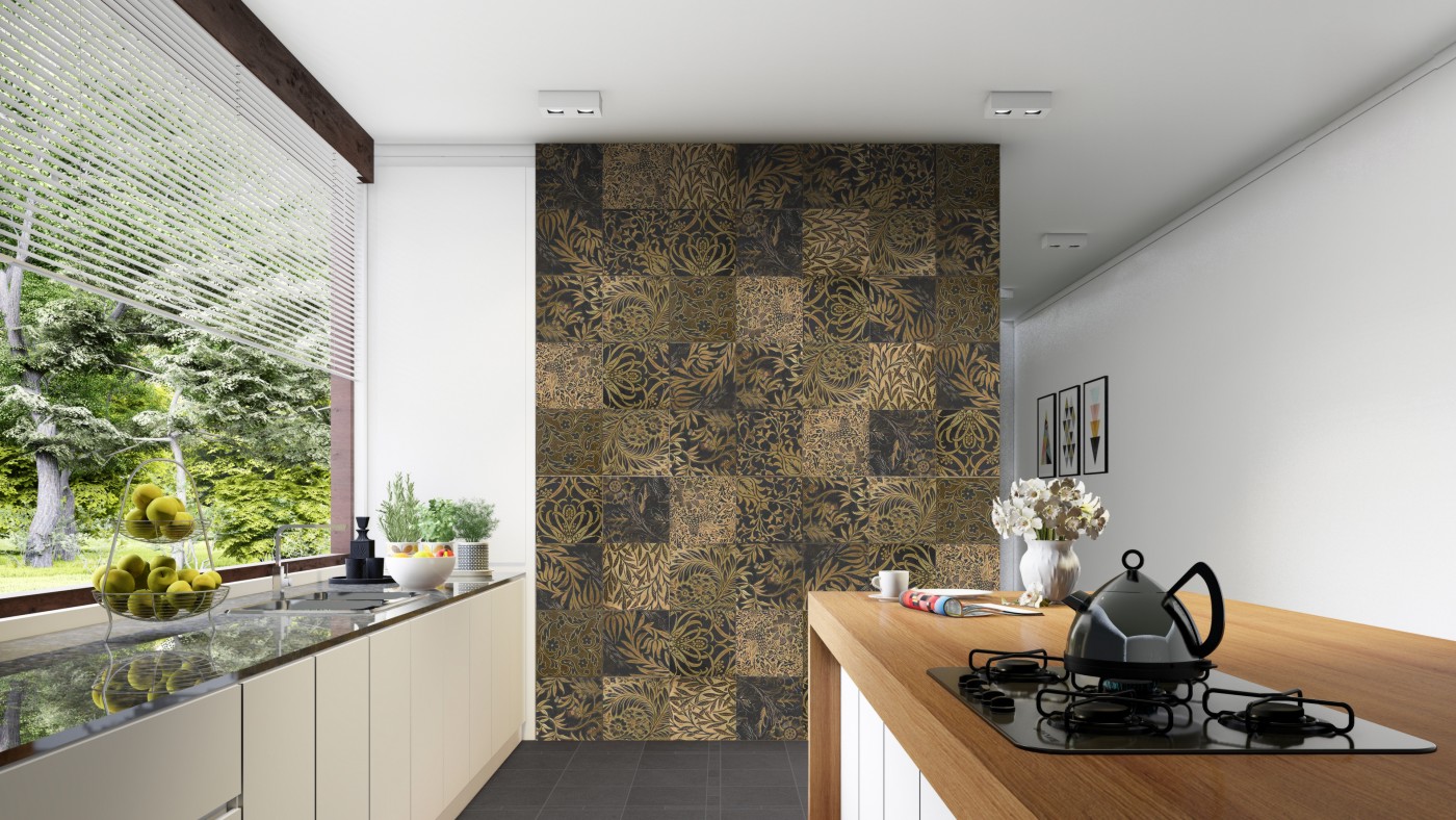 开放式厨房 黑+黑地