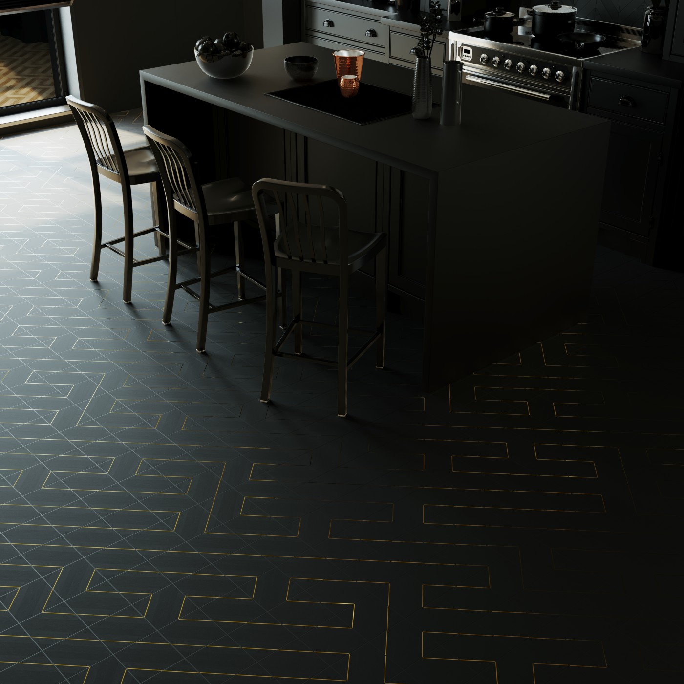 开放厨房地面_基本_反射