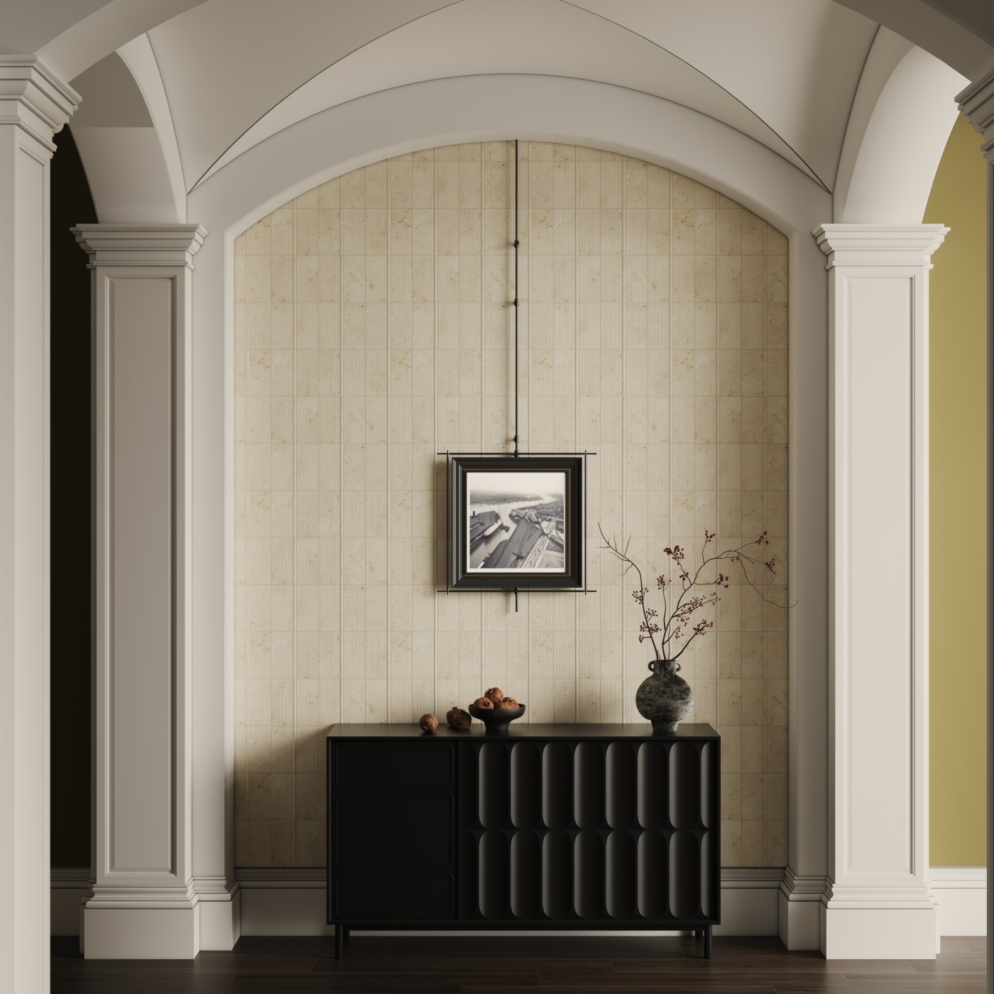 玄关远景 墙 象牙白 地MSSP04-2001200M