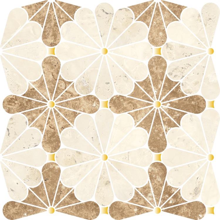 GEA03M 象牙白+咖啡洞