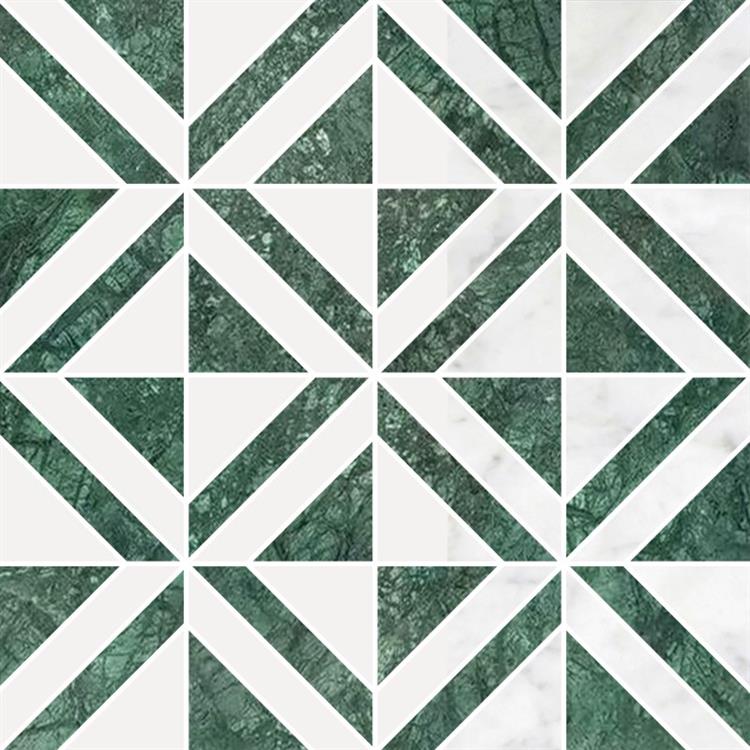 GEO31M几何编织 -印度绿+卡白